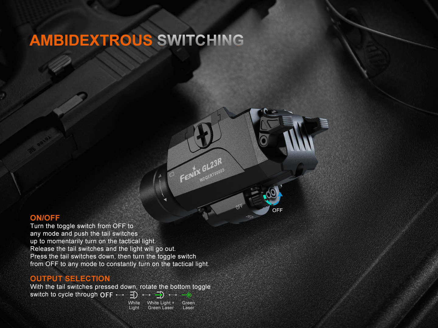Fenix GL23R Green Laser Tactical Light-6