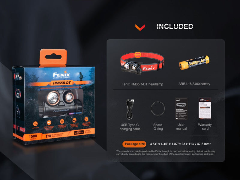 Fenix HM65R-DT Trail Running LED Headlamp-18
