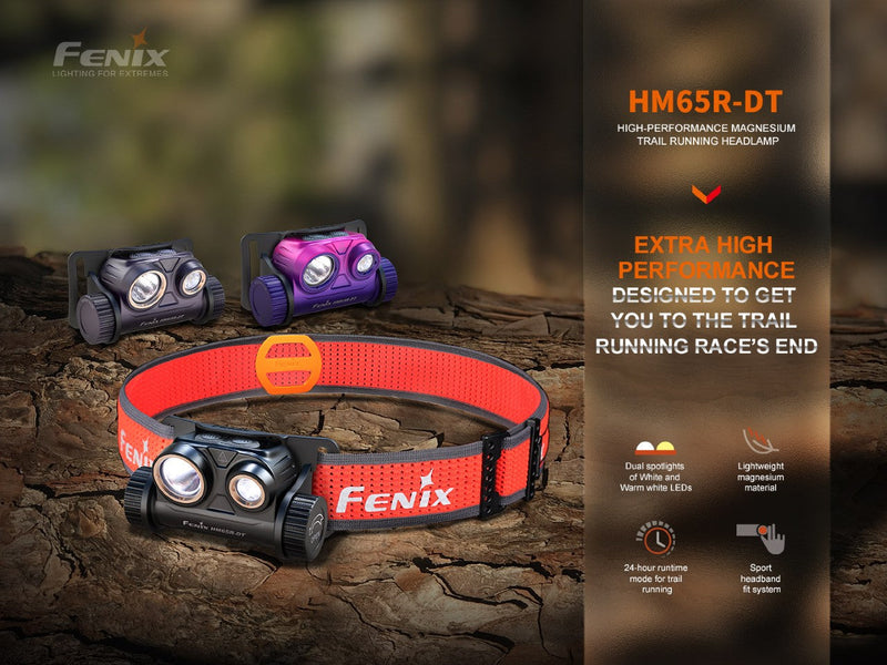 Fenix HM65R-DT Trail Running LED Headlamp-3