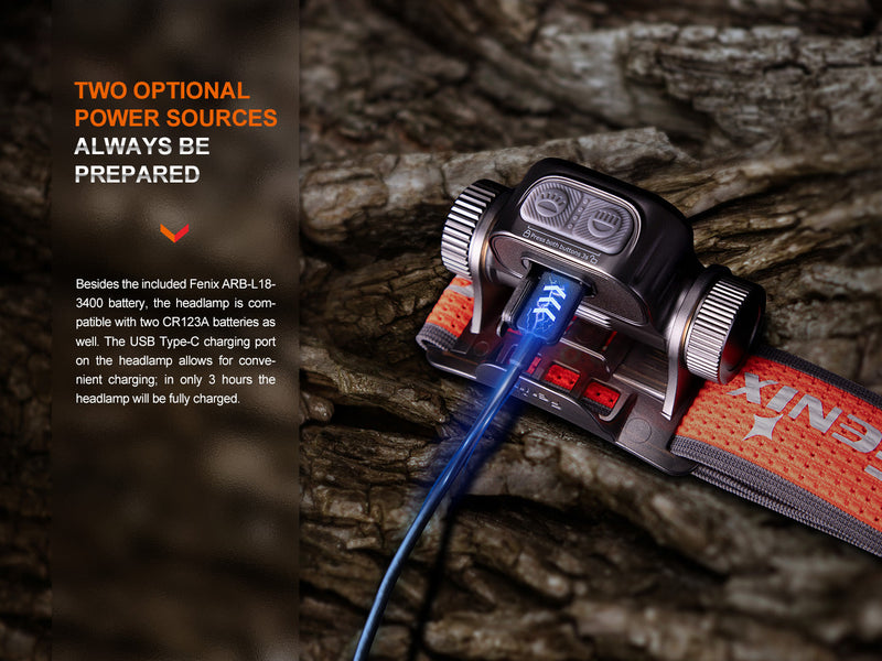 Fenix HM65R-T V2 Rechargeable Lightweight Trail Running Headlamp-3