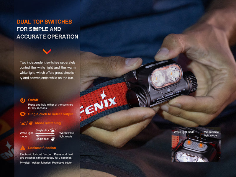 Fenix HM65R-T V2 Rechargeable Lightweight Trail Running Headlamp-12