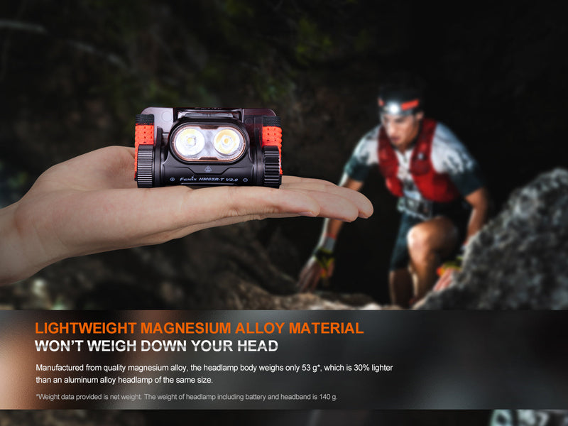 Fenix HM65R-T V2 Rechargeable Lightweight Trail Running Headlamp-2