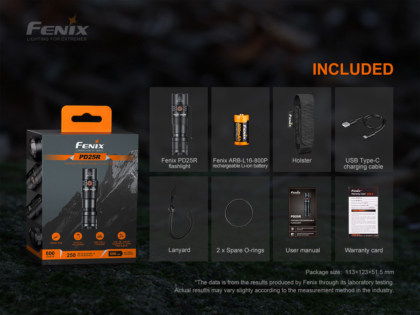 Fenix PD25R Rechargeable LED Flashlight-14