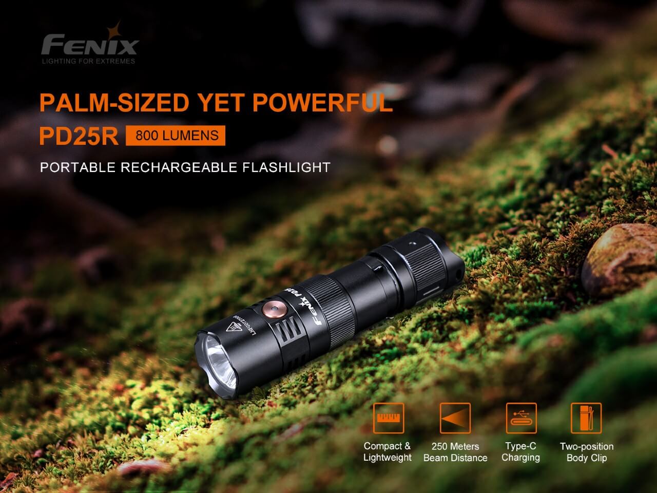 Fenix PD25R Rechargeable LED Flashlight-3
