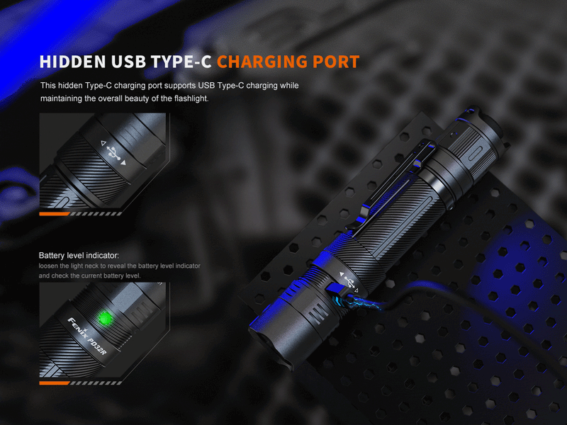 Fenix PD32R Rechargeable Silent Switch LED Flashlight-6