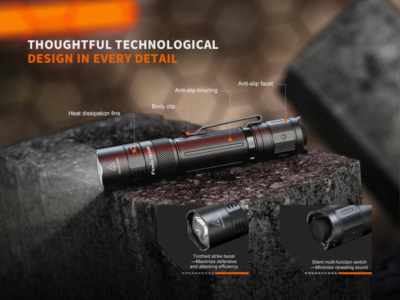 Fenix PD32R Rechargeable Silent Switch LED Flashlight-4