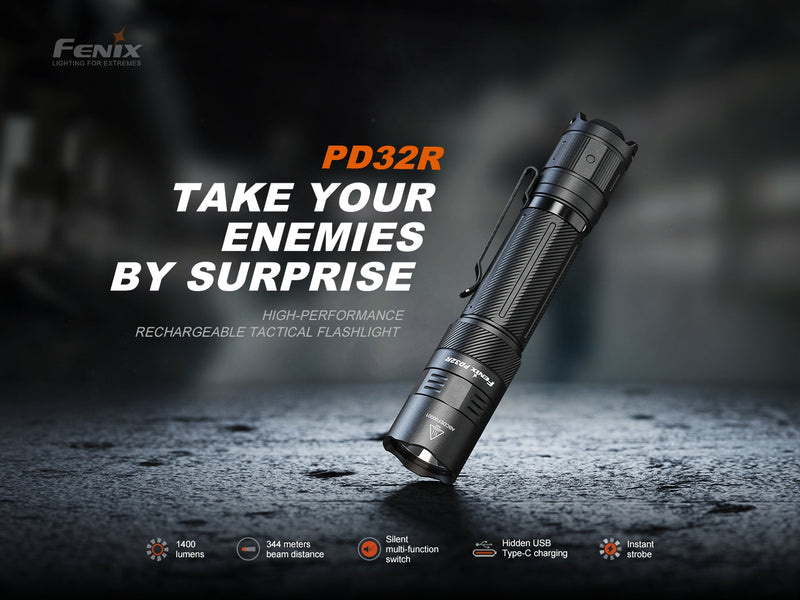 Fenix PD32R Rechargeable Silent Switch LED Flashlight-3