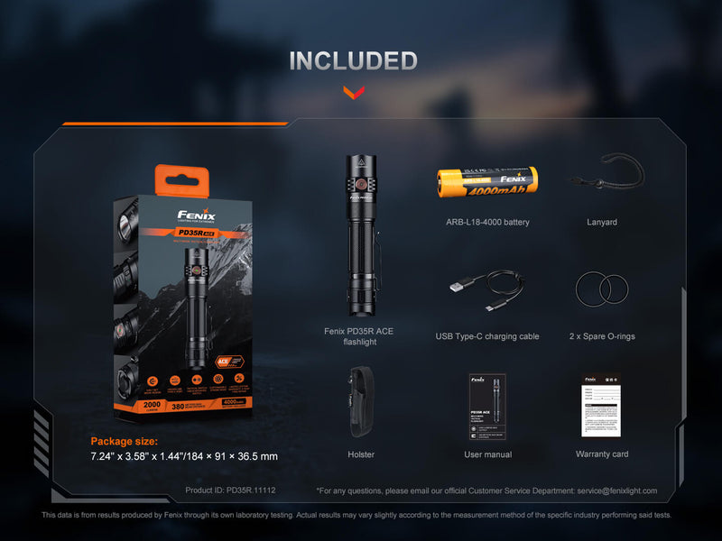 Fenix PD35R ACE Multi-mode Tactical Flashlight-18