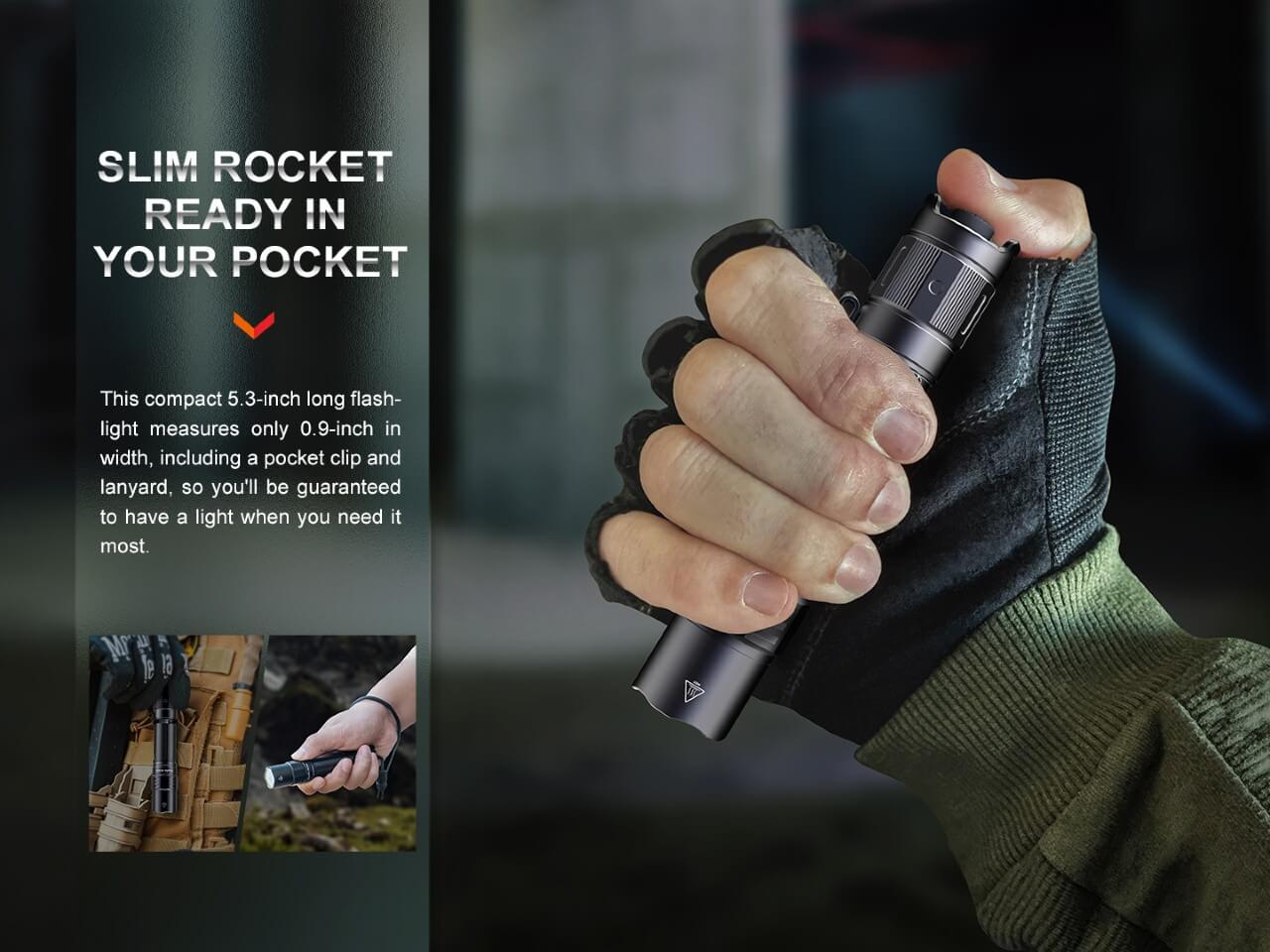 Fenix PD35R Compact Rechargeable Tactical Flashlight-2