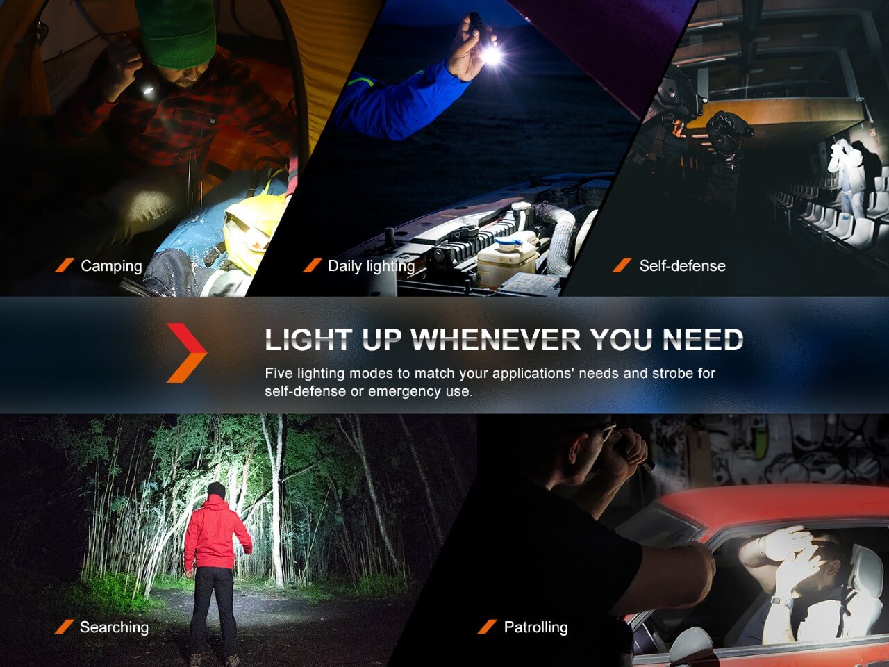 Fenix PD35R Compact Rechargeable Tactical Flashlight-5