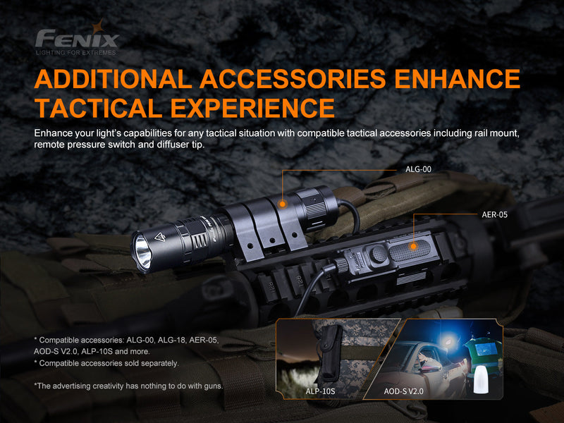 Fenix PD36 TAC Tactical Flashlight - 3000 Lumens-12