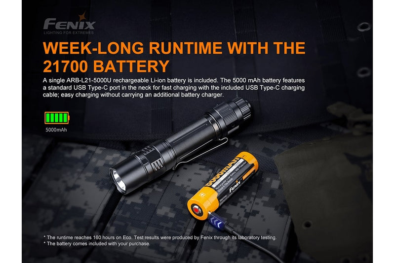 Fenix PD36 TAC Tactical Flashlight - 3000 Lumens-6