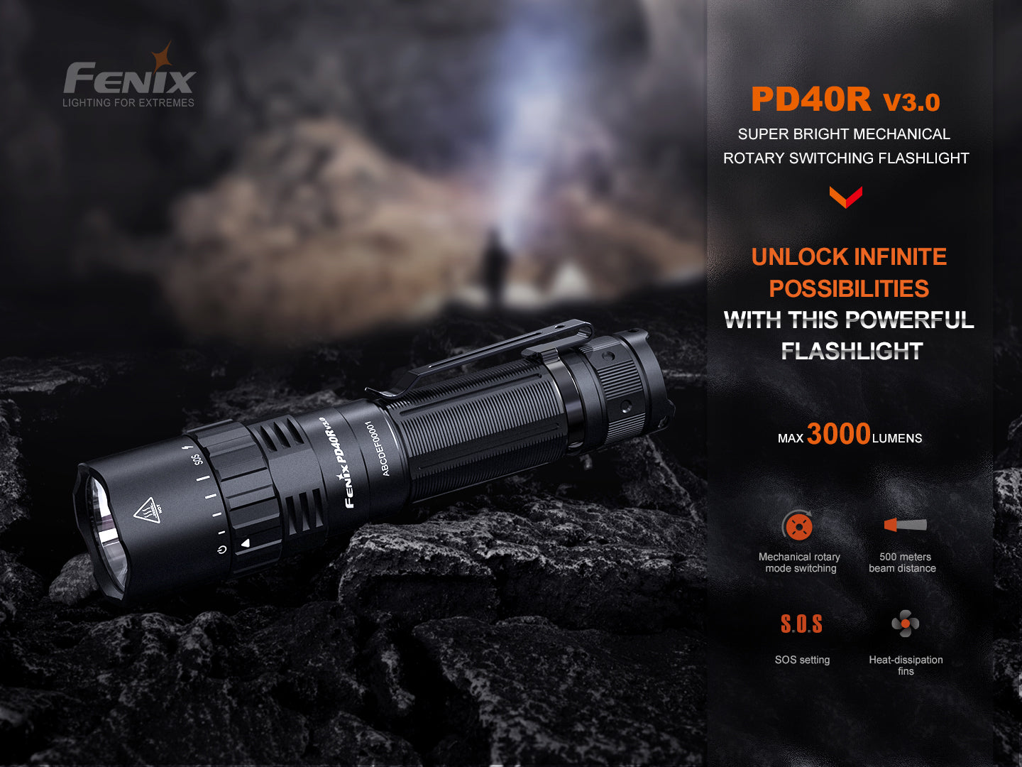 Fenix PD40R V3 Rechargeable Flashlight-3