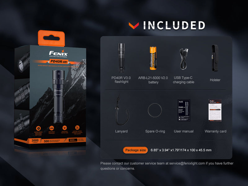 Fenix PD40R V3 Rechargeable Flashlight-16