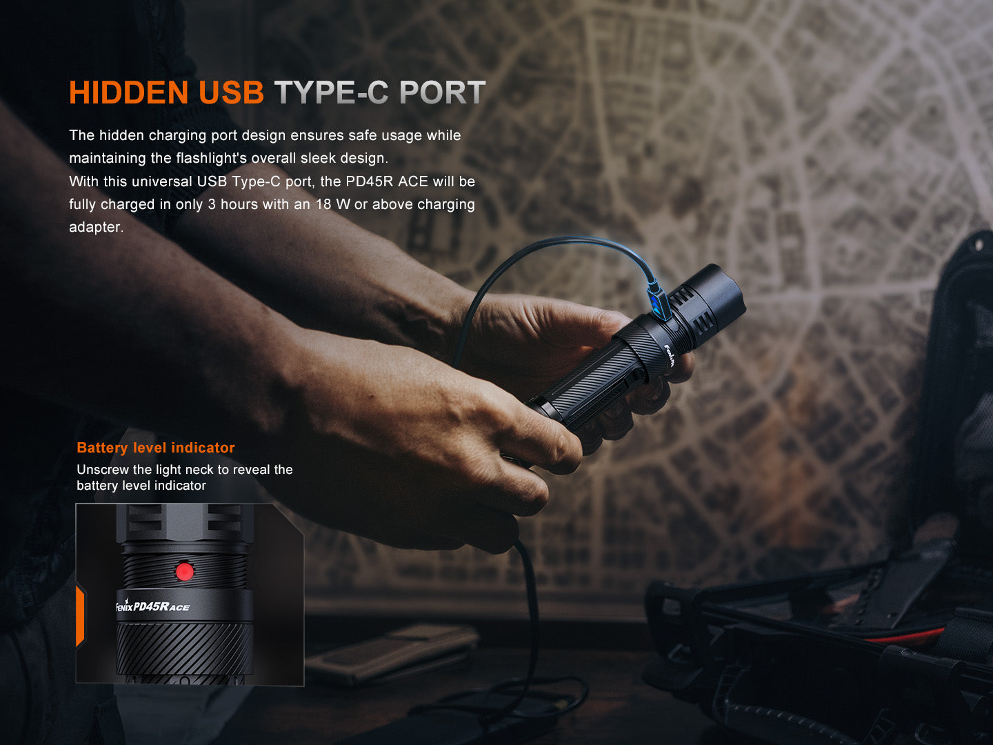 Fenix PD45R ACE Multi-Mode Tactical Flashlight-12