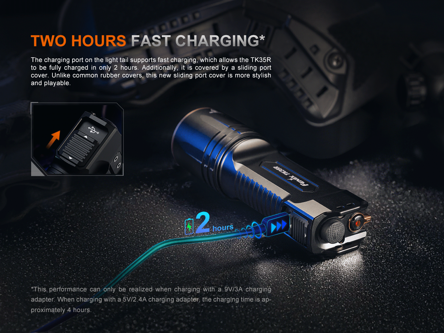 Fenix TK35R UV Light Rechargeable High-Performance Tactical Flashlight-9