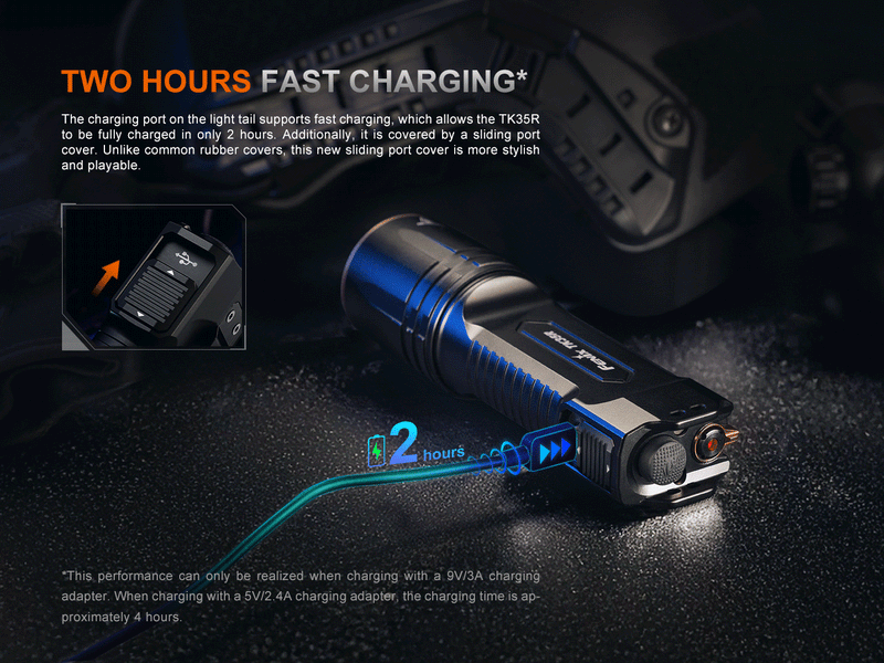 Fenix TK35R UV Light Rechargeable High-Performance Tactical Flashlight-9