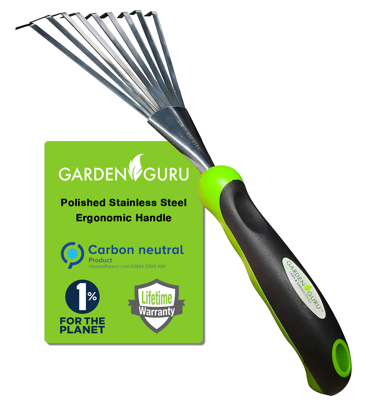 Stainless Steel Garden Hand Rake Tool-2