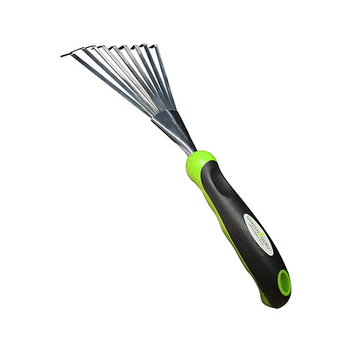 Stainless Steel 6pc Gardening Tool Set (Includes Trowel Transplanter Rake Weeder Cultivator Fork)-3