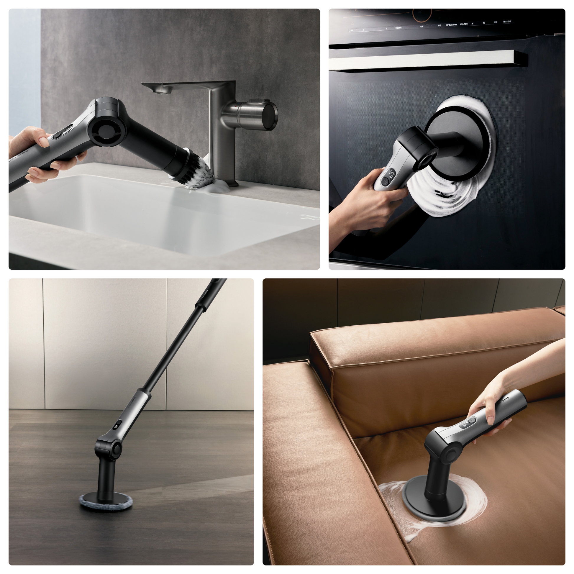 HOTO Flexi™ Cordless Spin Scrubber-3