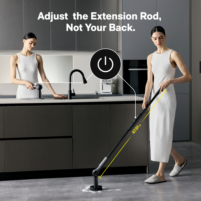 HOTO Flexi™ Cordless Spin Scrubber-7