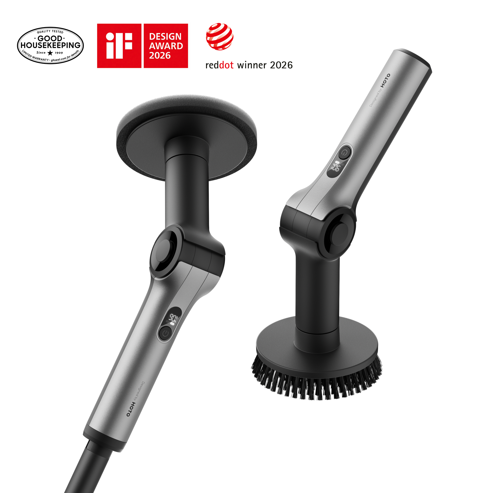 HOTO Flexi™ Cordless Spin Scrubber-1