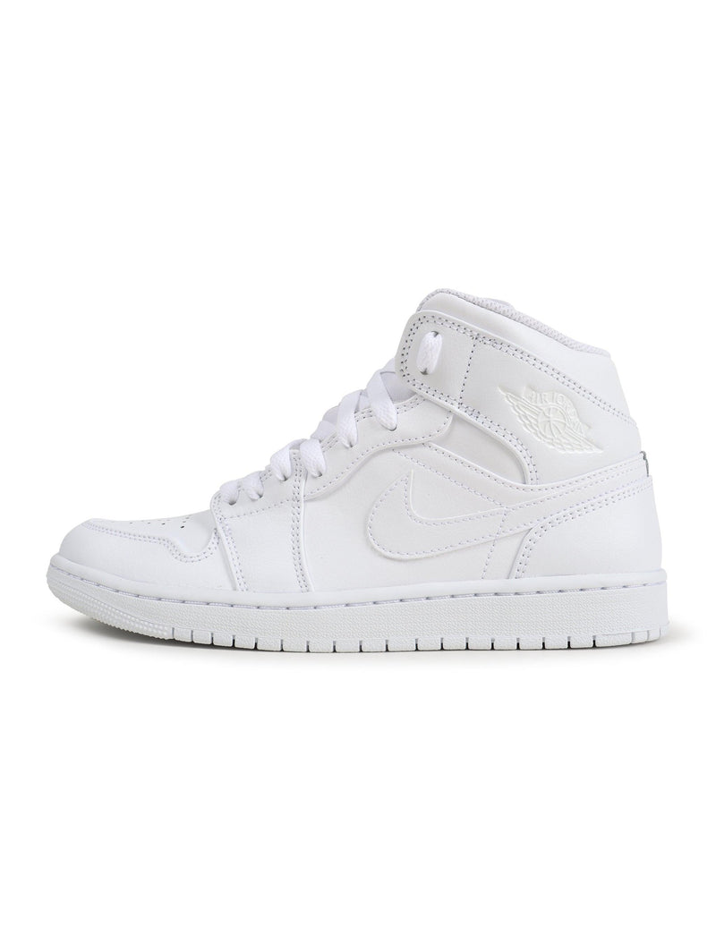 Air Jordan Mens 1 Mid - Triple White-1