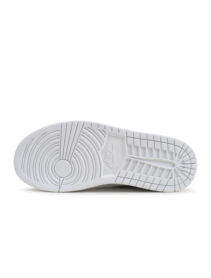 Air Jordan Mens 1 Mid - Triple White-4