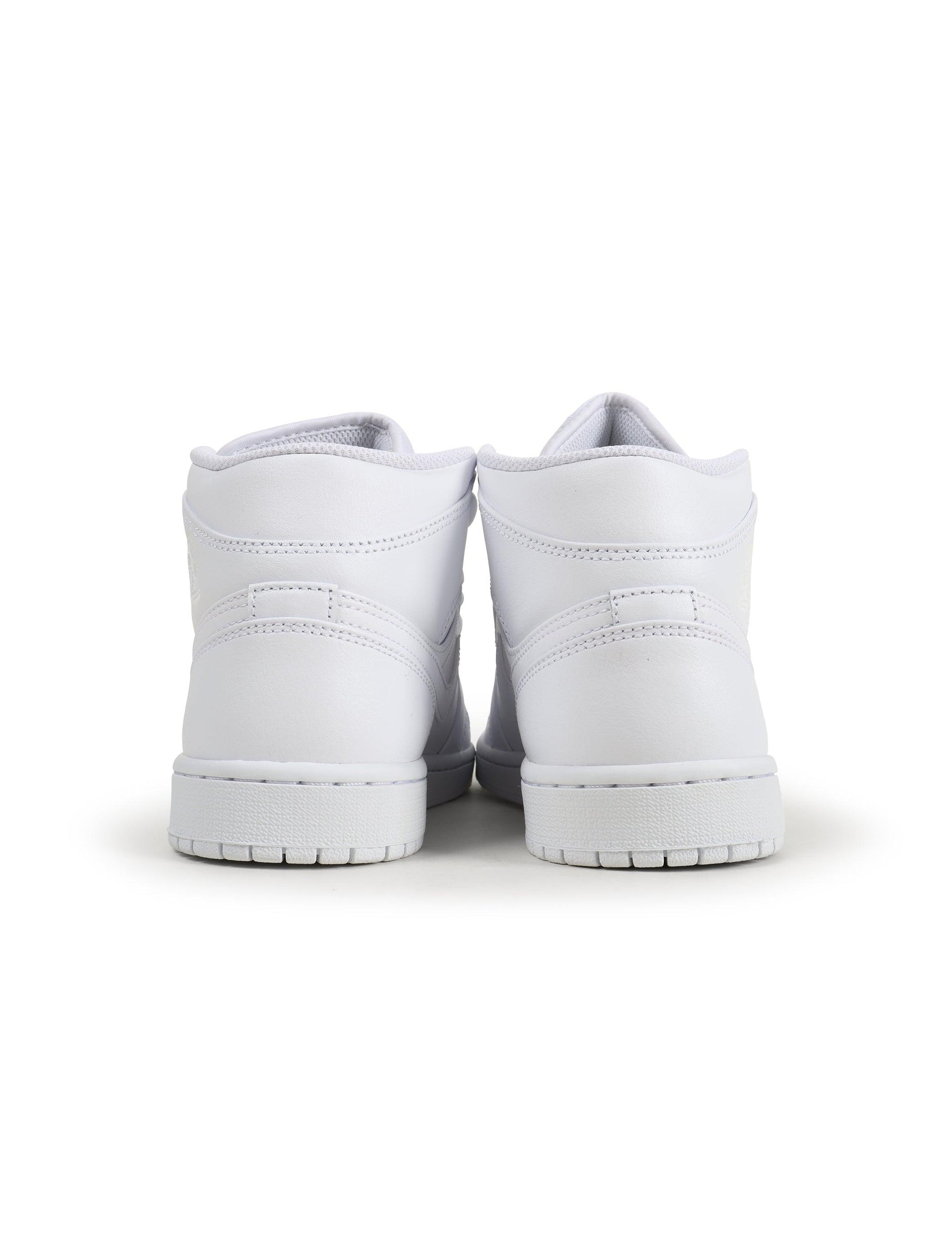 Air Jordan Mens 1 Mid - Triple White-3