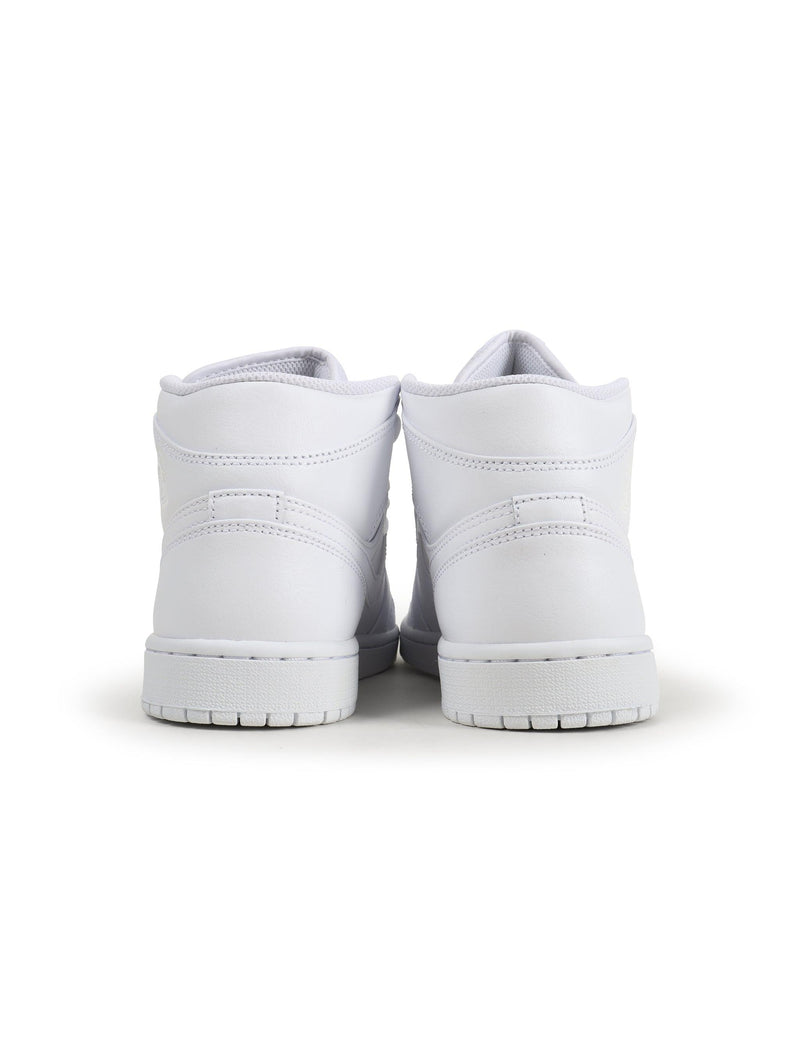 Air Jordan Mens 1 Mid - Triple White-3
