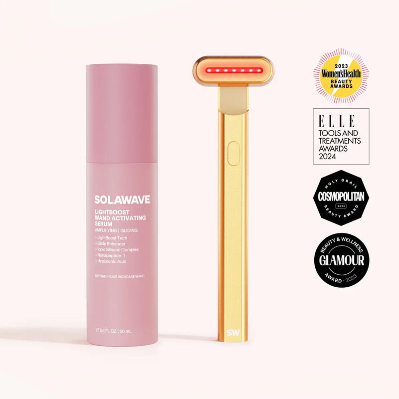 4-in-1 Red Light Therapy Wand & Activating Serum Kit-16