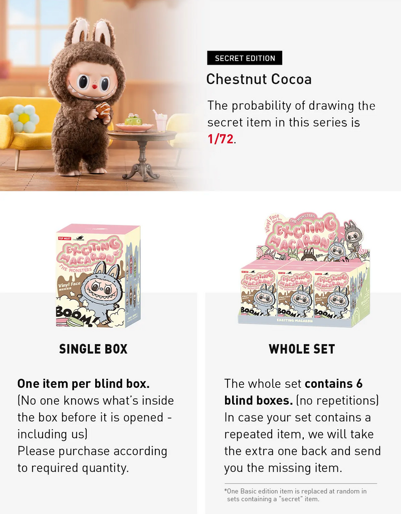 Pop Mart Labubu Exciting Macaron Blind Box-6