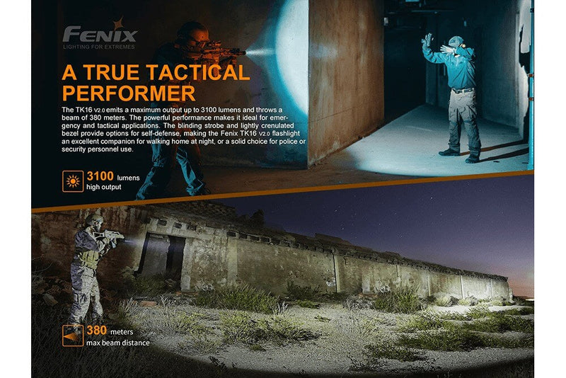 Fenix TK16 V2.0 Tactical Flashlight - 3100 Lumens-5