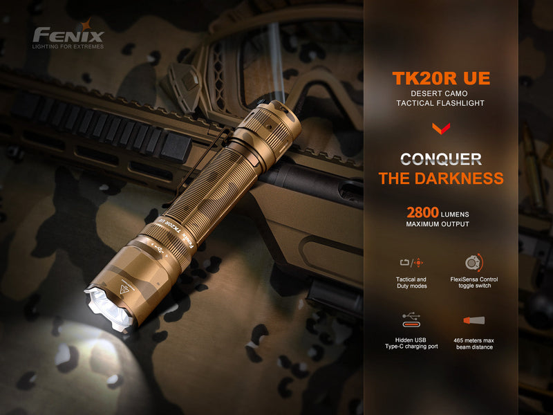 Fenix TK20R UE Tactical LED Flashlight - 2800 Lumens-3