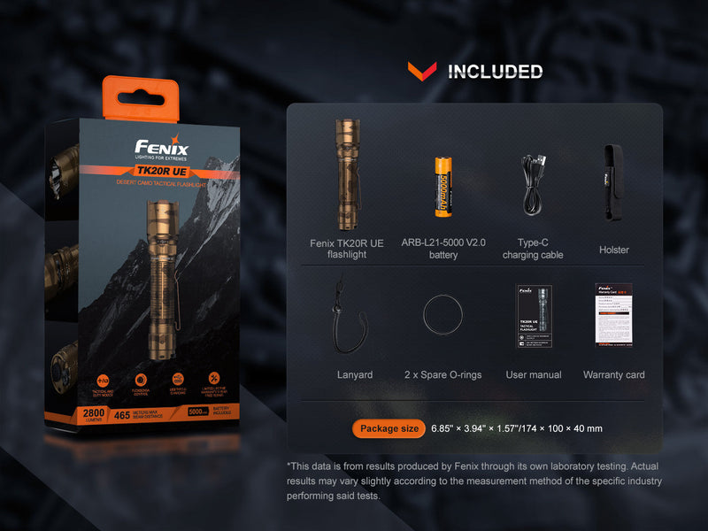 Fenix TK20R UE Tactical LED Flashlight - 2800 Lumens-19