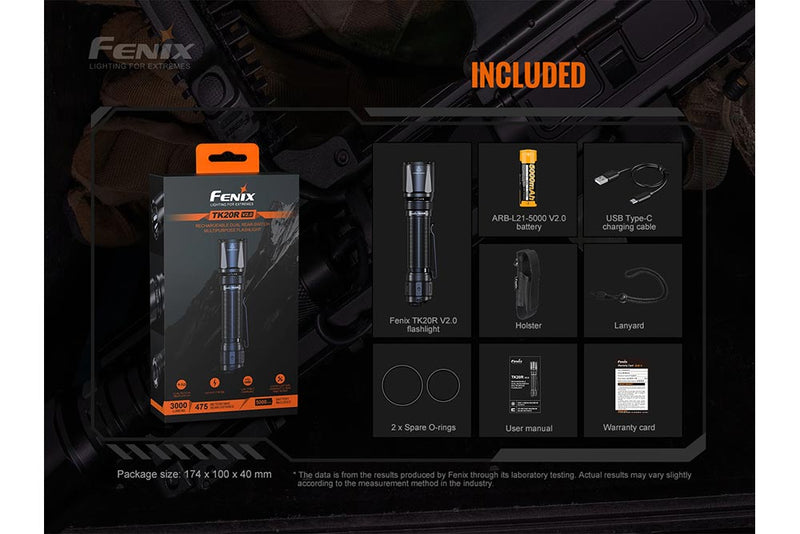 Fenix TK20R V2.0 Rechargeable Flashlight | 3000 lumens-18