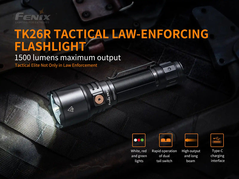 Fenix TK26R Tactical LED Flashlight - 1500 Lumens-2