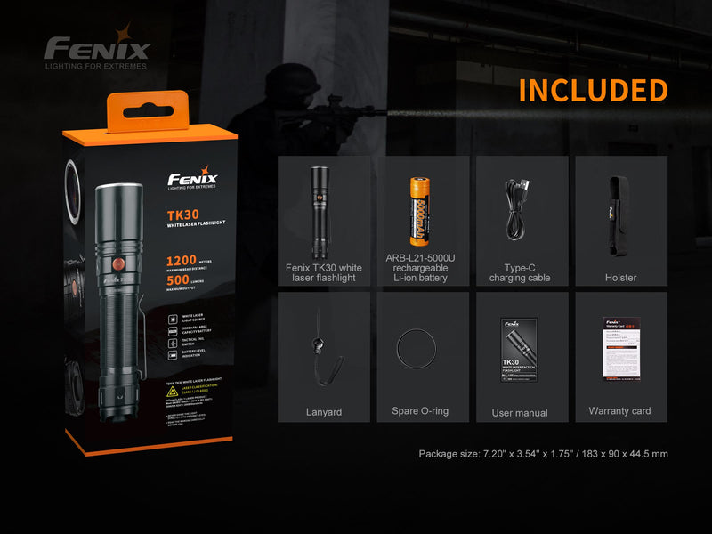 Fenix TK30 White Laser LED Flashlight-15