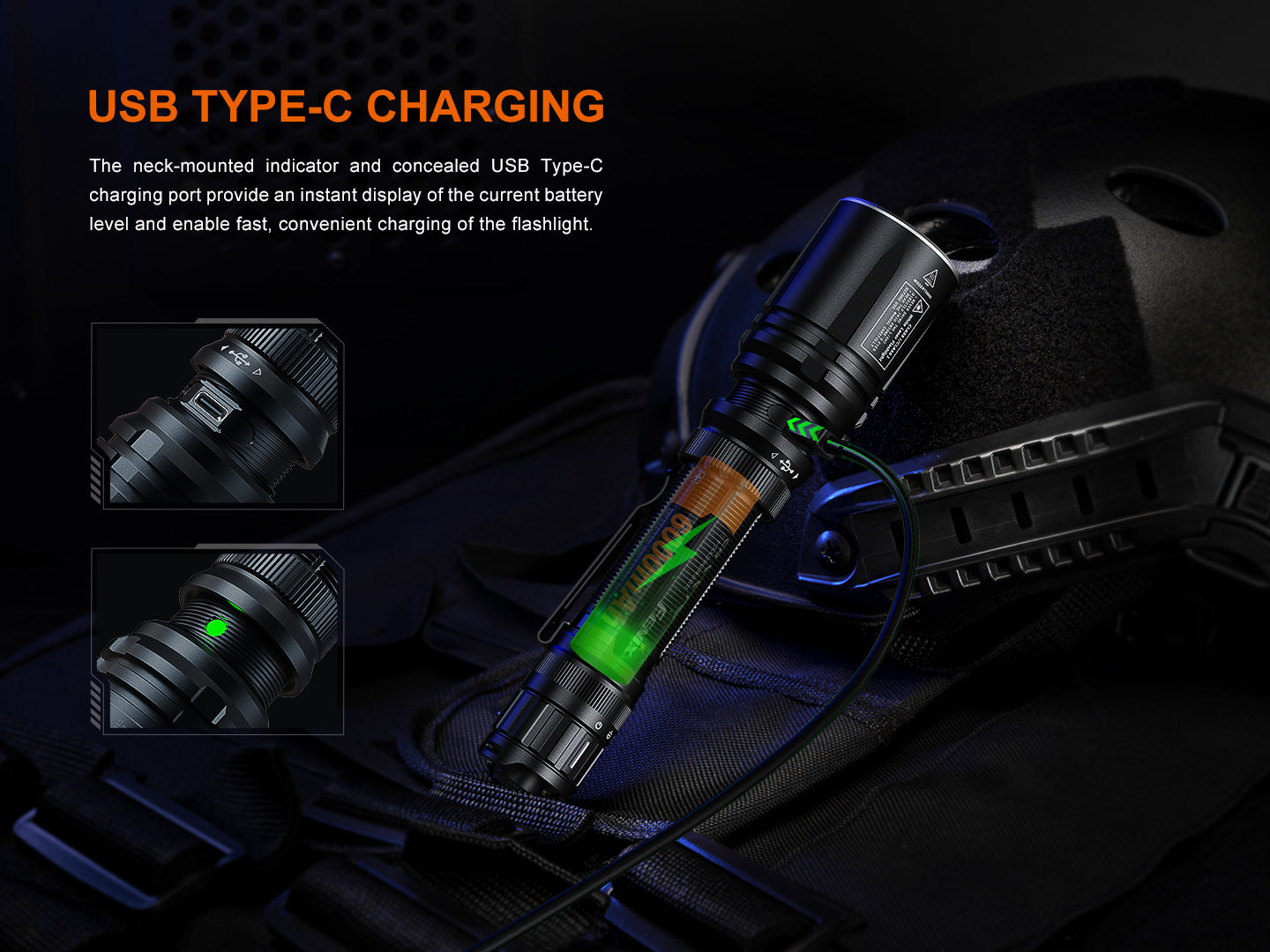 Fenix TK30R Tactical White Laser Rechargeable Flashlight-8