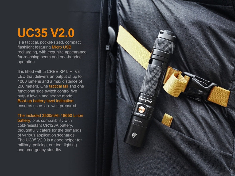 Fenix UC35 V2.0 LED Rechargeable EDC Flashlight-7