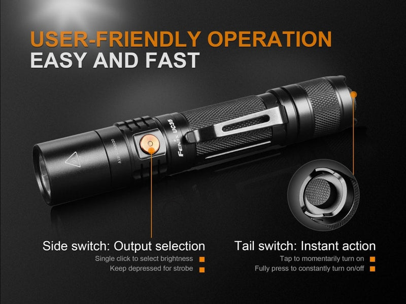 Fenix UC35 V2.0 LED Rechargeable EDC Flashlight-10