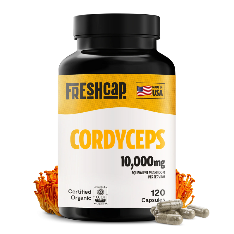 Organic Cordyceps Mushroom Supplement Capsules-3