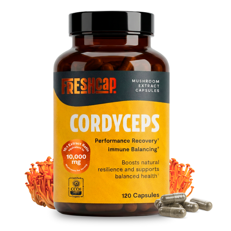 Organic Cordyceps Mushroom Supplement Capsules-1