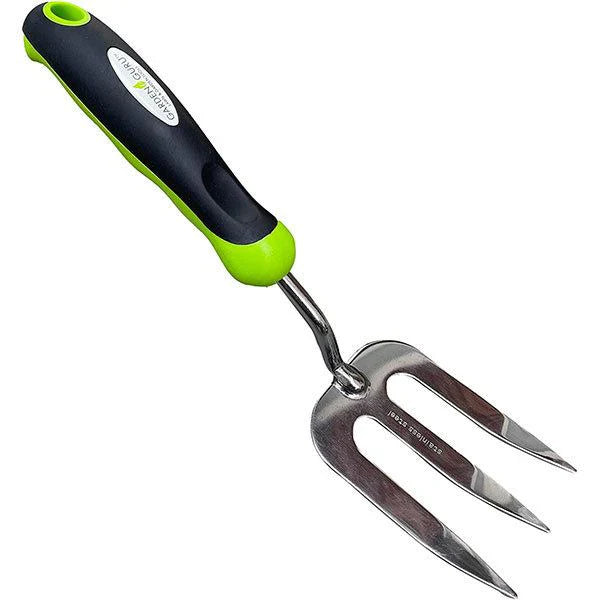 Stainless Steel 6pc Gardening Tool Set (Includes Trowel Transplanter Rake Weeder Cultivator Fork)-4