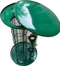 3-in-1 Outdoor Tube Bird Feeder for Small Wild Birds-2