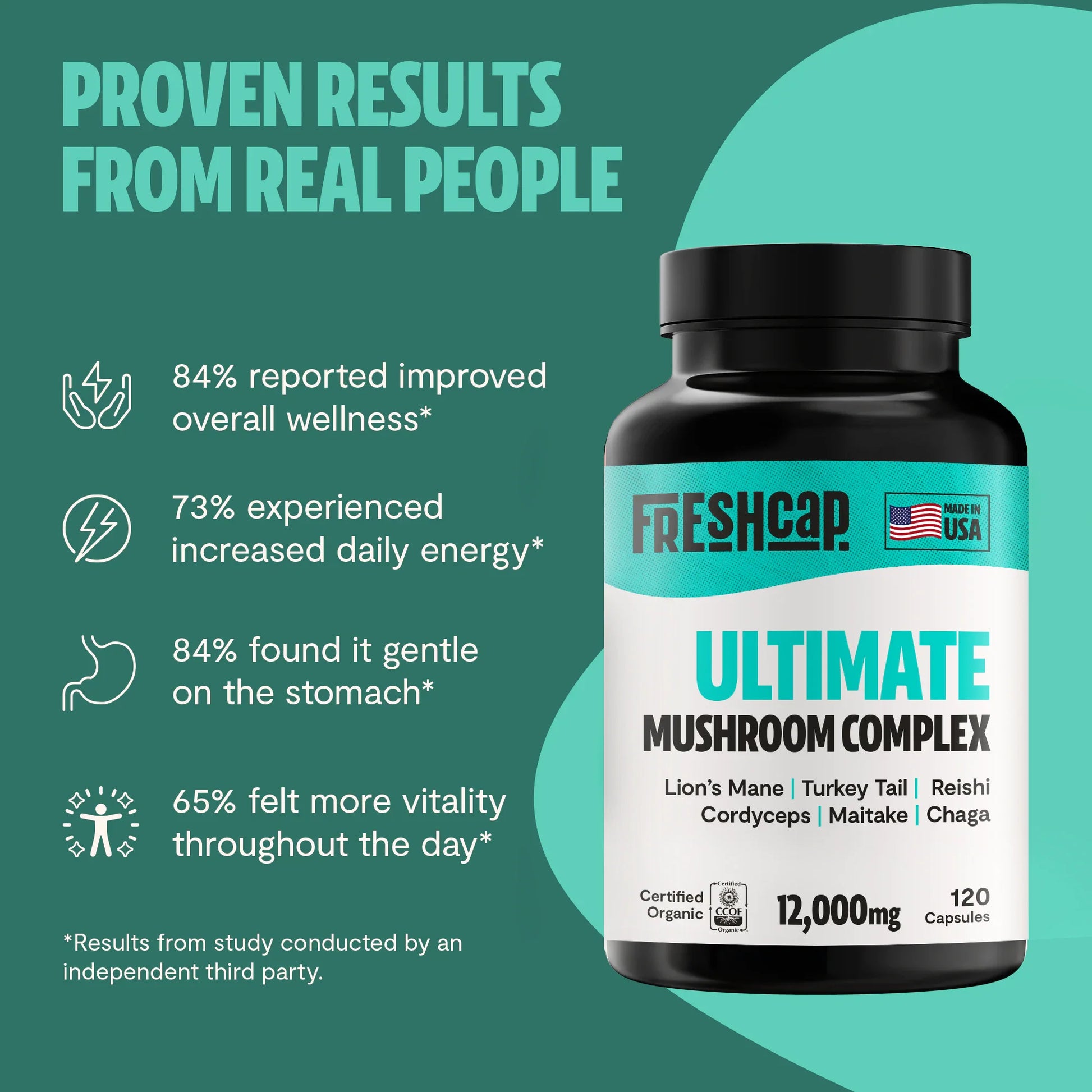 Organic Mushroom Complex Supplement Capsules-13