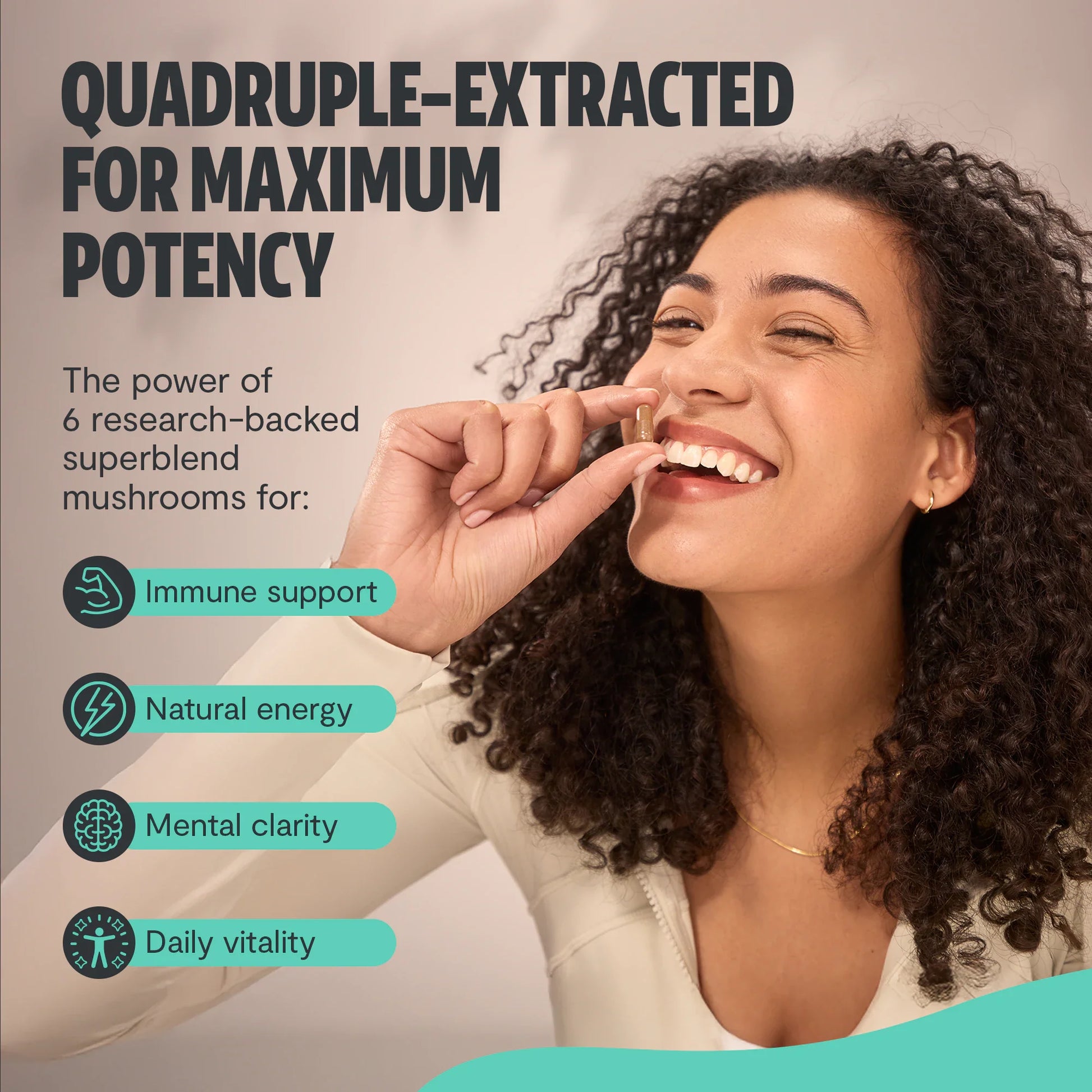 Organic Mushroom Complex Supplement Capsules-16