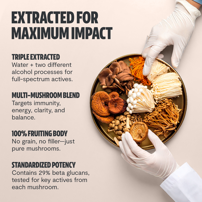 Organic Mushroom Complex Supplement Capsules-32