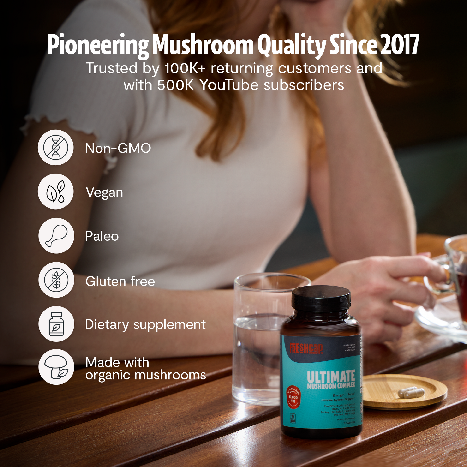 Organic Mushroom Complex Supplement Capsules-57