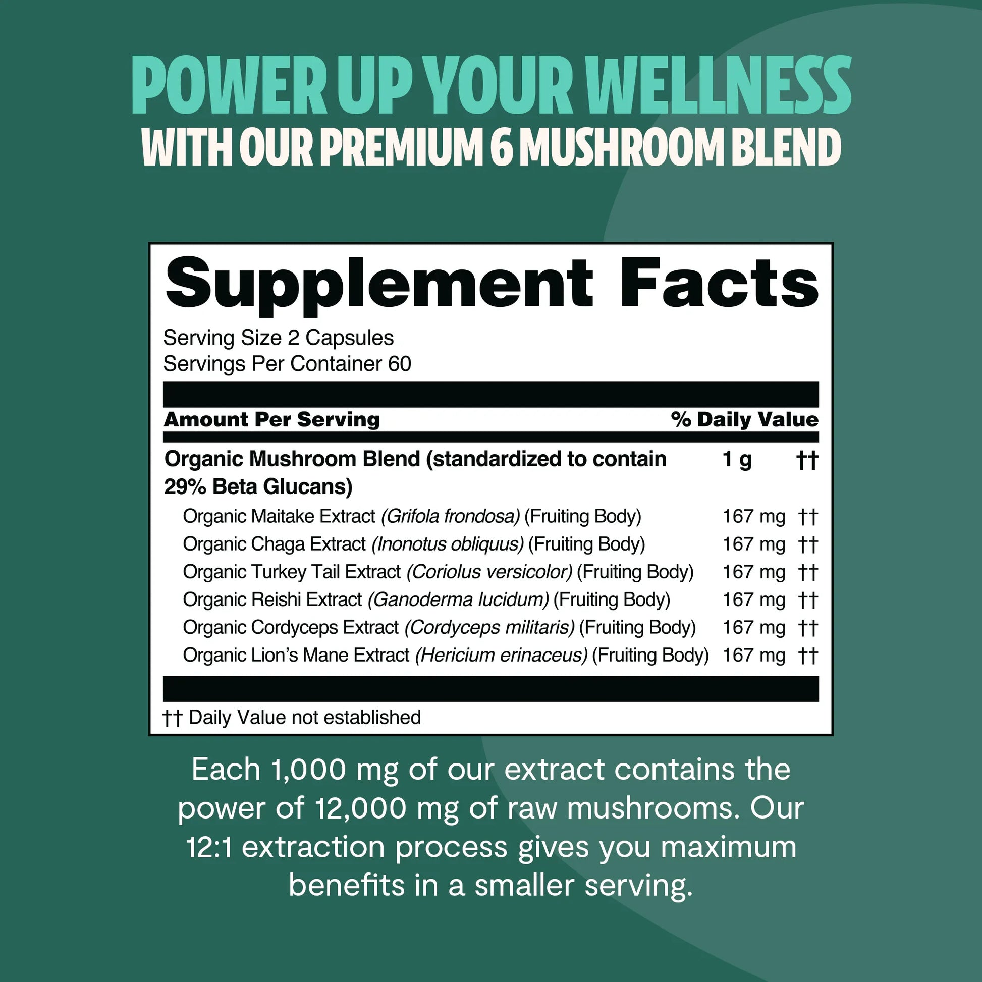 Organic Mushroom Complex Supplement Capsules-10